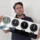 Macstaff MD Anthony McCormack with four clocks showing time zones from all over the world