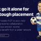Assist Ant is holding a football next to bullet points promoting split fee placements
